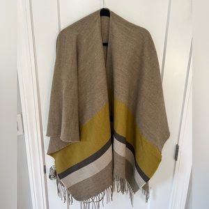 Uniqlo Striped Blanket Poncho for Women